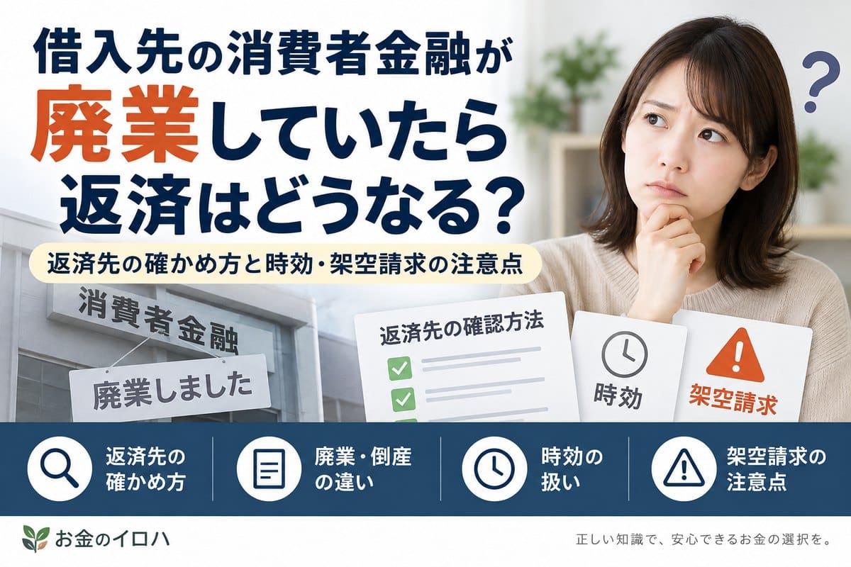 借入先の消費者金融が廃業していたら返済はどうなる？返済先の確かめ方と時効・架空請求の注意点