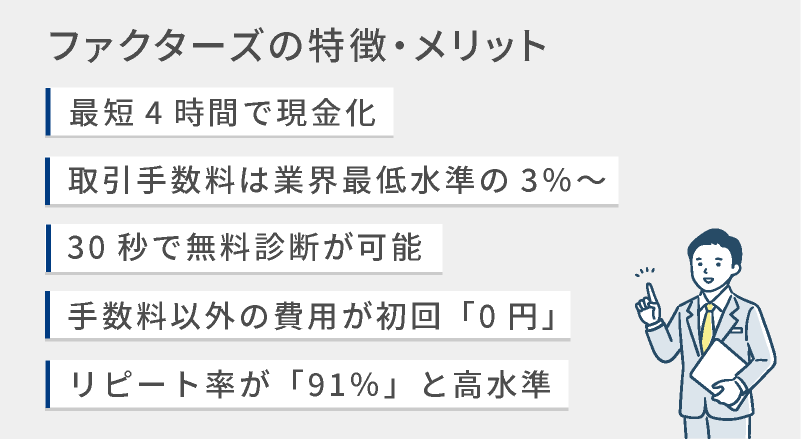 ファクターズの特徴・メリット